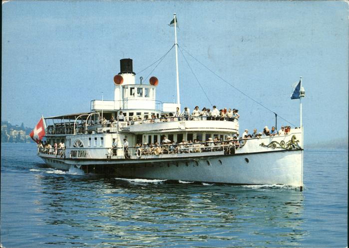 Dampfer Seitenrad Stadt Zürich Zürichsee