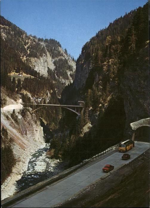 Postbus San-Bernardino-Strasse Viamala-Schlucht