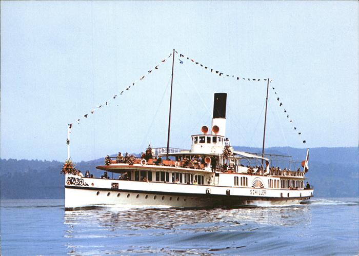 Dampfer Seitenrad DS Schiller Vierwaldstättersee