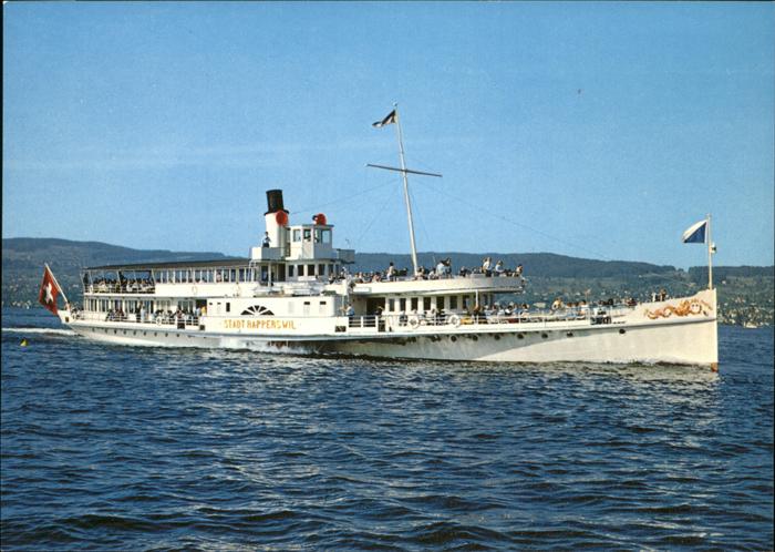 Dampfer Seitenrad Stadt Rapperswil Zürichsee