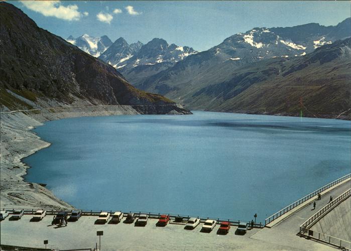 Staudamm Pumpspeicherkraftwerk Lac de Moiry Grimentz Val d_Anniviers