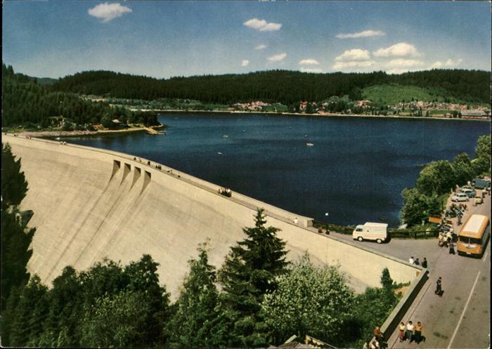 Staudamm Pumpspeicherkraftwerk Schluchseestauwerk Sperrmauer