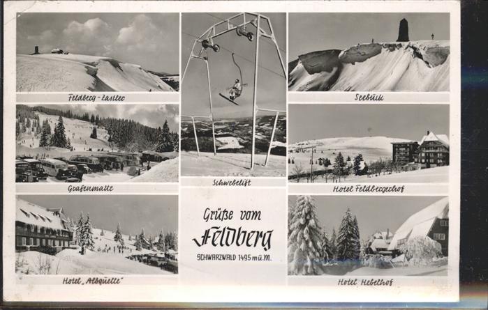 Sessellift Feldberg Hotel Feldbergerhof Grafenmatt