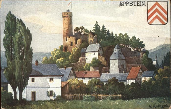 Eppstein Taunus Kuenstlerkarte Rothgeb