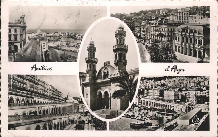 Alger Algerien Vue d_ensemble port Hafen