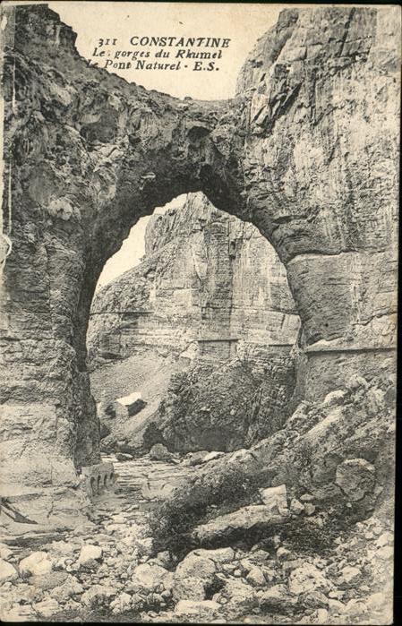 Constantine Algerien Gorges du Rhumel pont naturel Schlucht