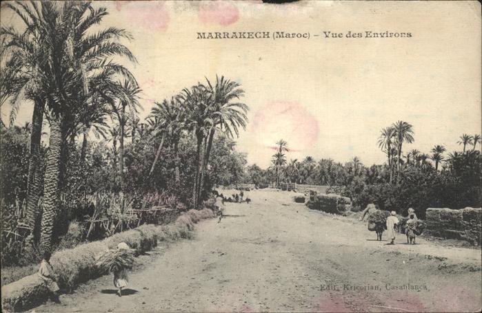 Marrakech Marrakesch Vue des environs