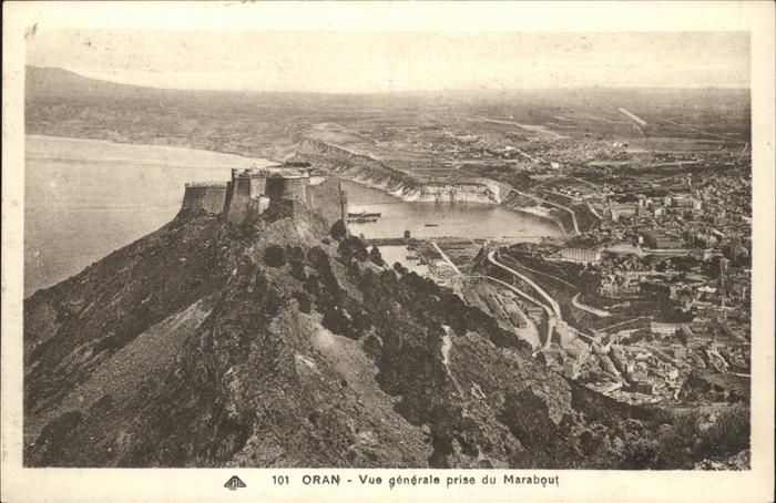 Oran Algerie Vue generale prise du Marabout Port