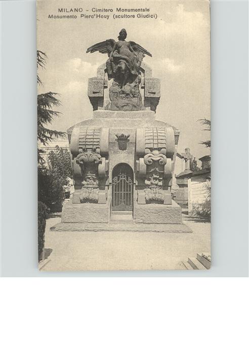 Milano Cimitero Monumentale Monument Pierd Houy scultore Giudici Skulptur Denkma
