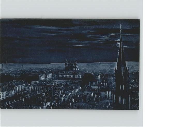 Nancy Lothringen La nuit vue generale eglise im Mondsche