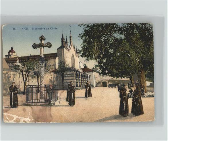 Nice Alpes Maritimes Monastere de Cimiez Mönch