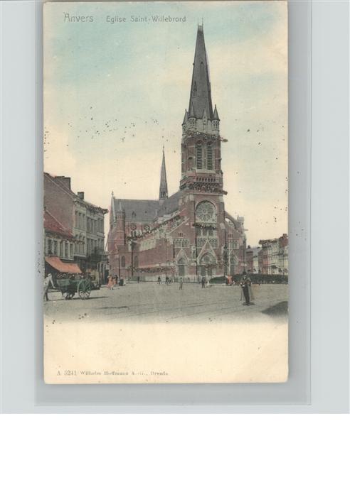 Anvers Antwerpen Eglise Saint Willebrord Glimmerkarte