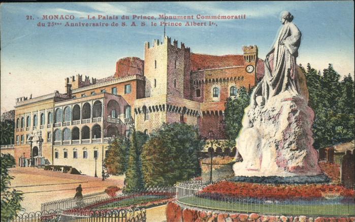 Monaco Le Palais du Prince Monument Commermoratif