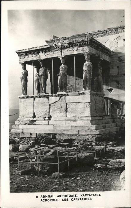 Athens Athen Acropole Les Caryatides