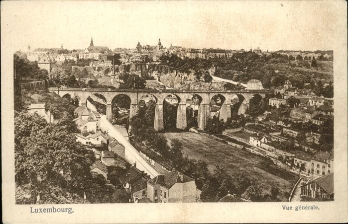 LUXEMBOURG  Luxemburg Vue generale Viaduc