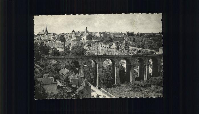 LUXEMBOURG Luxemburg Panorama Viaduc de Clausen