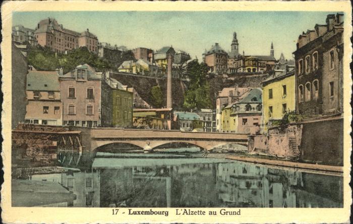 LUXEMBOURG Luxemburg Alzette au Grund