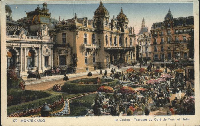 Monte-Carlo Casino Terrasse du Cafe de Paris et Hotel