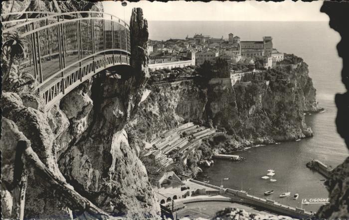 Monaco Le Rocher et le Stade Louis II
