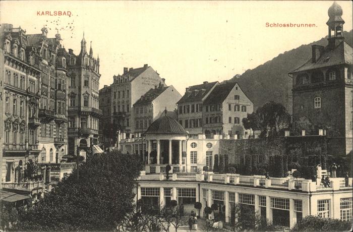 Karlsbad Eger Schlossbrunnen