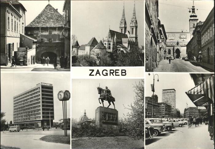 Zagreb Kirchen Stadttor Hochhaus Reiterdenkmal