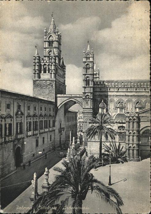 Palermo Sicilia Dom Erzbischoefl Palast