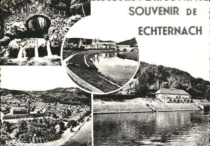 Echternach Panorama Bruecke Kirche