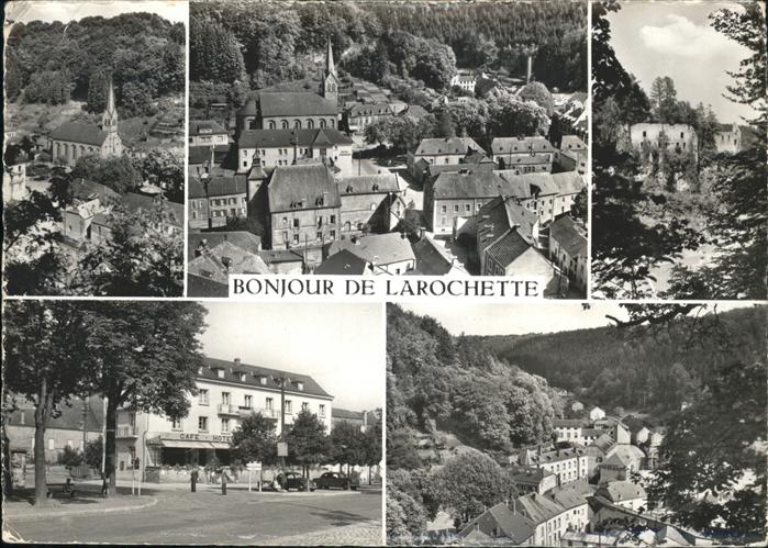 Larochette Luxembourg Panorama mit Teilansichten