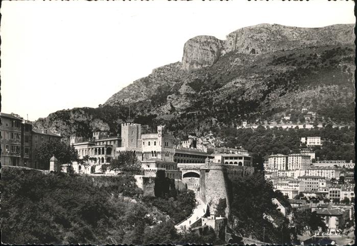 Monaco Palais du Prince et la Tete de Chien