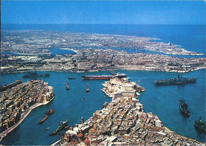 Malta Panorama Schiffsverkehr