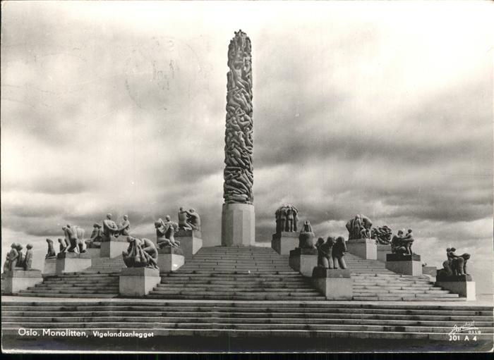 Oslo Norwegen Monolitten Vigelandsanlegget