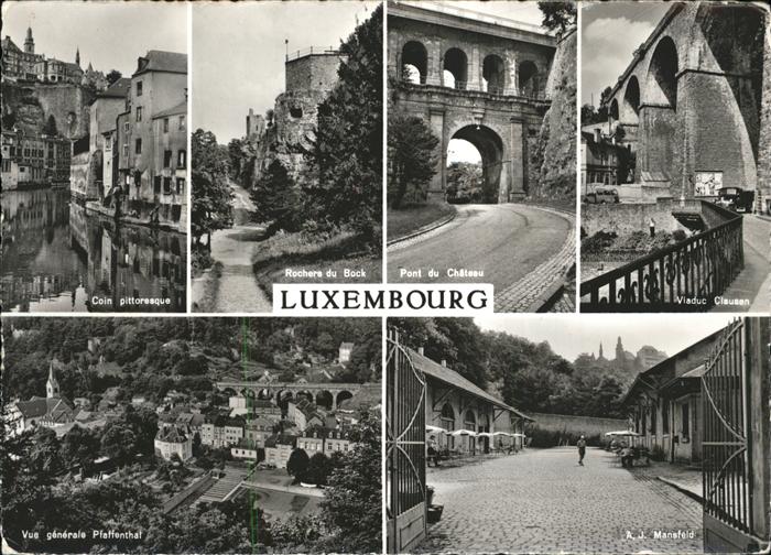 LUXEMBOURG  Luxemburg Coin pittoresque Rochers du Bock Pont du Chateau Pfaffenth