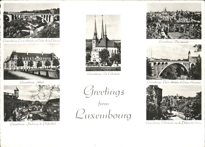 LUXEMBOURG  Luxemburg Pont Adolphe Cathedrale Pfaffenthal Panorama