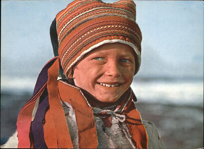 Norwegen Norge A lapp boy