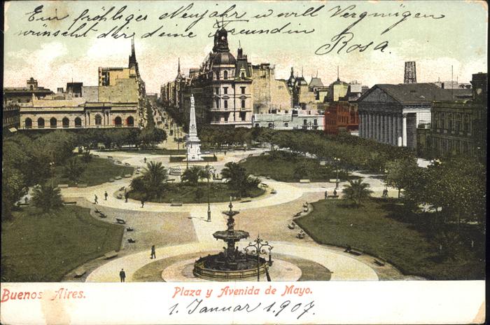 Buenos Aires Plaza y Avenida de Mayo