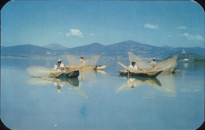 Fischerei Lago Janitzio Michoacan Mexico