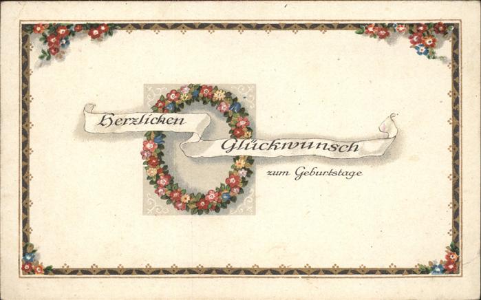 Geburtstag Blumenkranz
