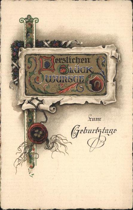 Geburtstag Hufeisen Kleeblatt