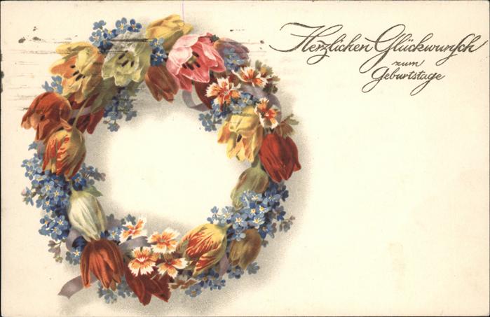 Geburtstag Blumenkranz