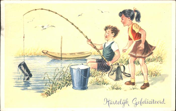 Fischerei Kinder Boot Eimer Stiefel Niederlande