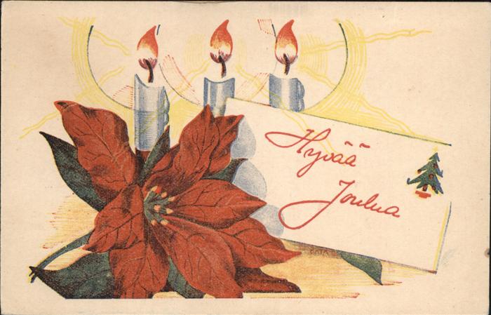 Weihnachten Glückwunsch Kerzen Weihnachtsstern Finn