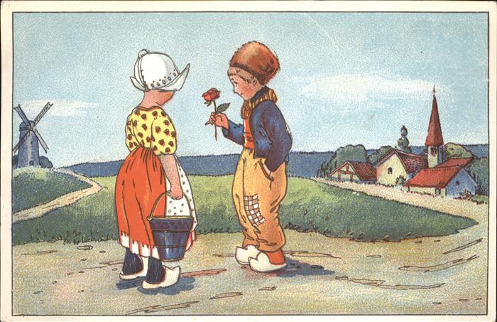 Trachten Holland Windmühle Rose