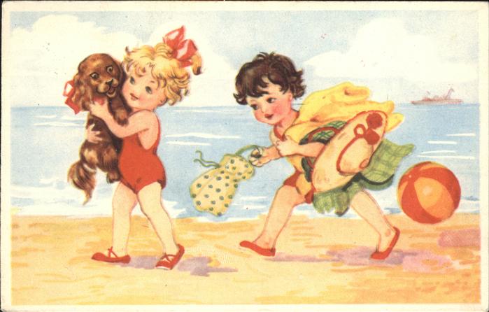 Bademode Hund Hut Strandball