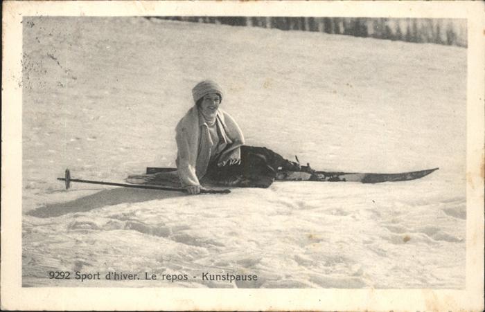 Skifahren Kunstpause