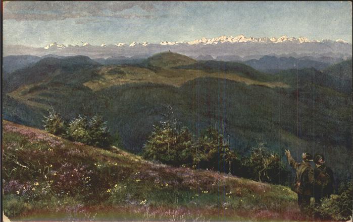Hoffmann Heinrich Feldberg Herzogenhorn Alpenkette Schwar
