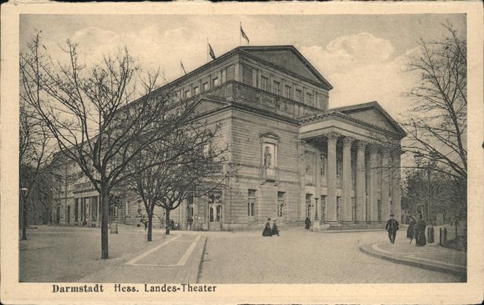 Theatergebaeude Darmstadt Hess. Landestheater
