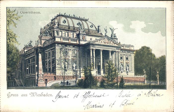 Opergebaeude Wiesbaden Opernhaus