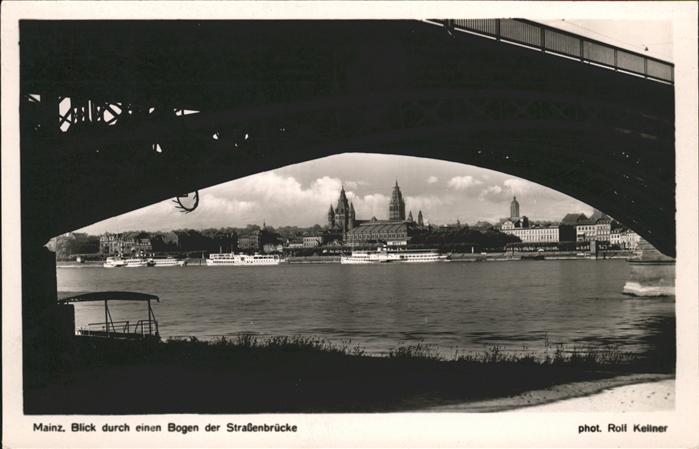 Foto Kellner Rolf Nr. 8119 Mainz Straßenbrücke