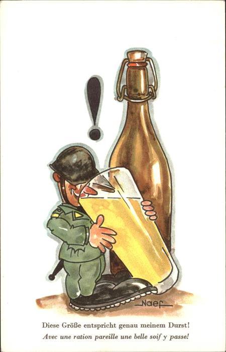 Bier Militaria Humor Soldat Naef