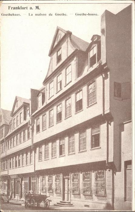 Goethe Johann Wolfgang von Haus Frankfurt am Main
